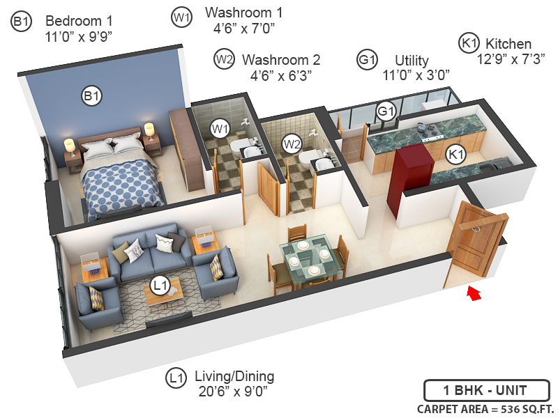 3DFloorPlan of Ozone Mirabilis