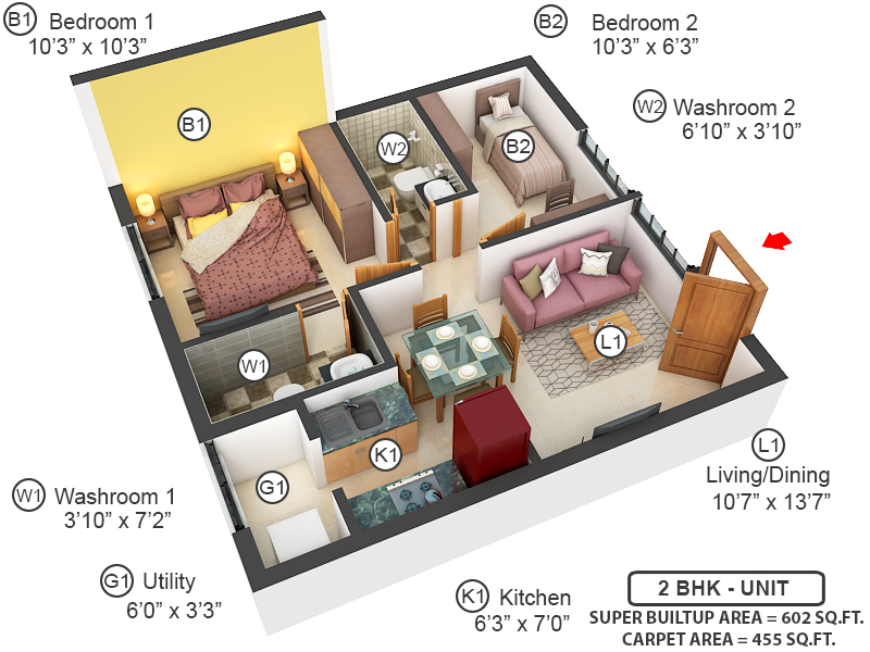 3DFloorPlan of Bren Northern Lights