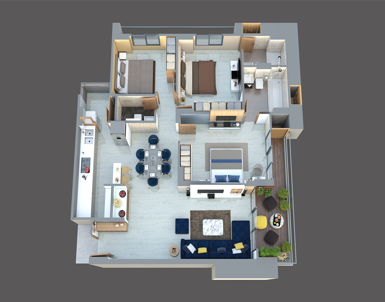 3DFloorPlan of Aristo Crest
