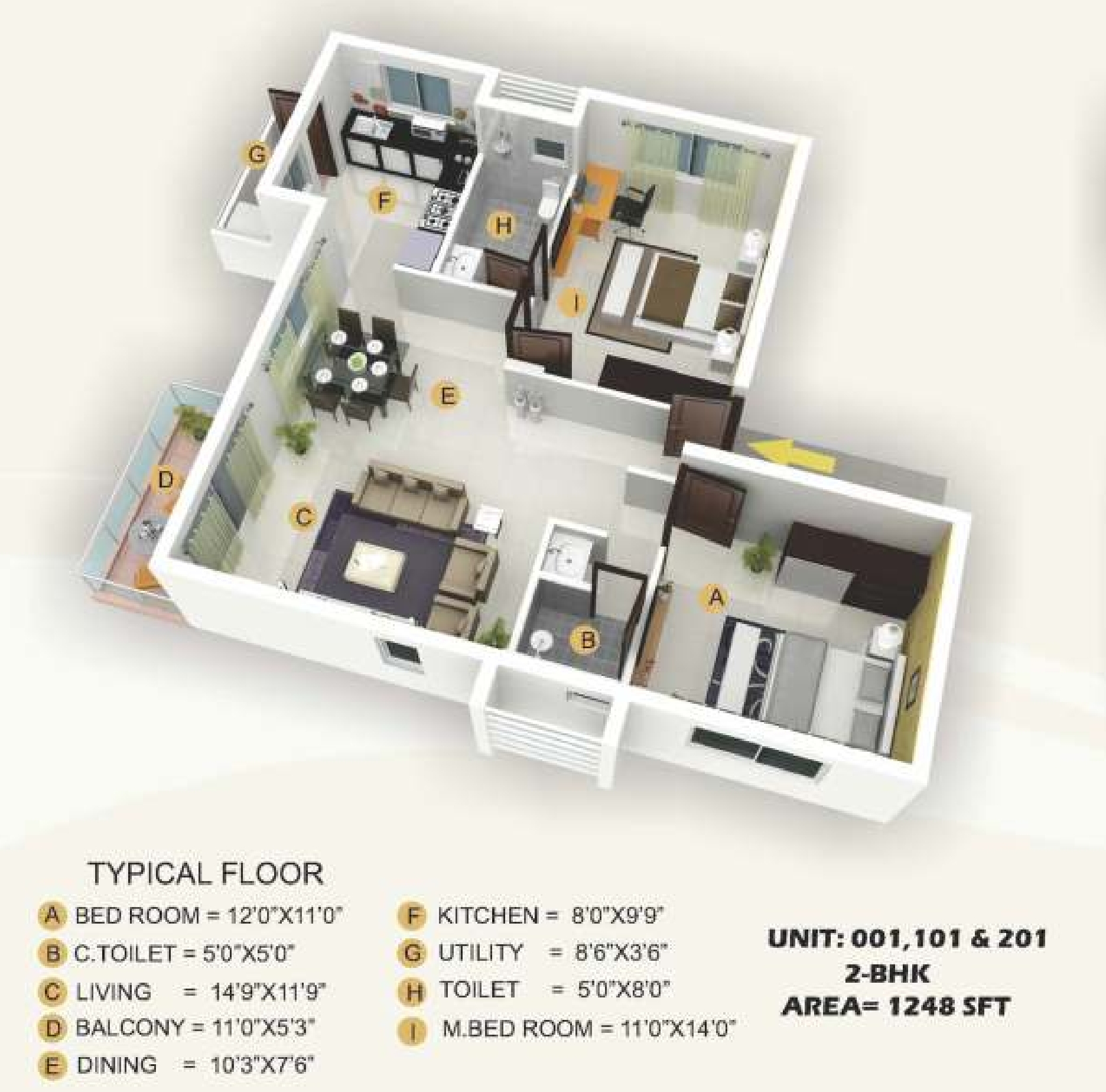 3DFloorPlan of Raja Melrose