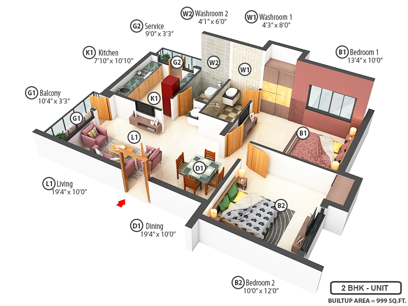 3DFloorPlan of VGN Brookville