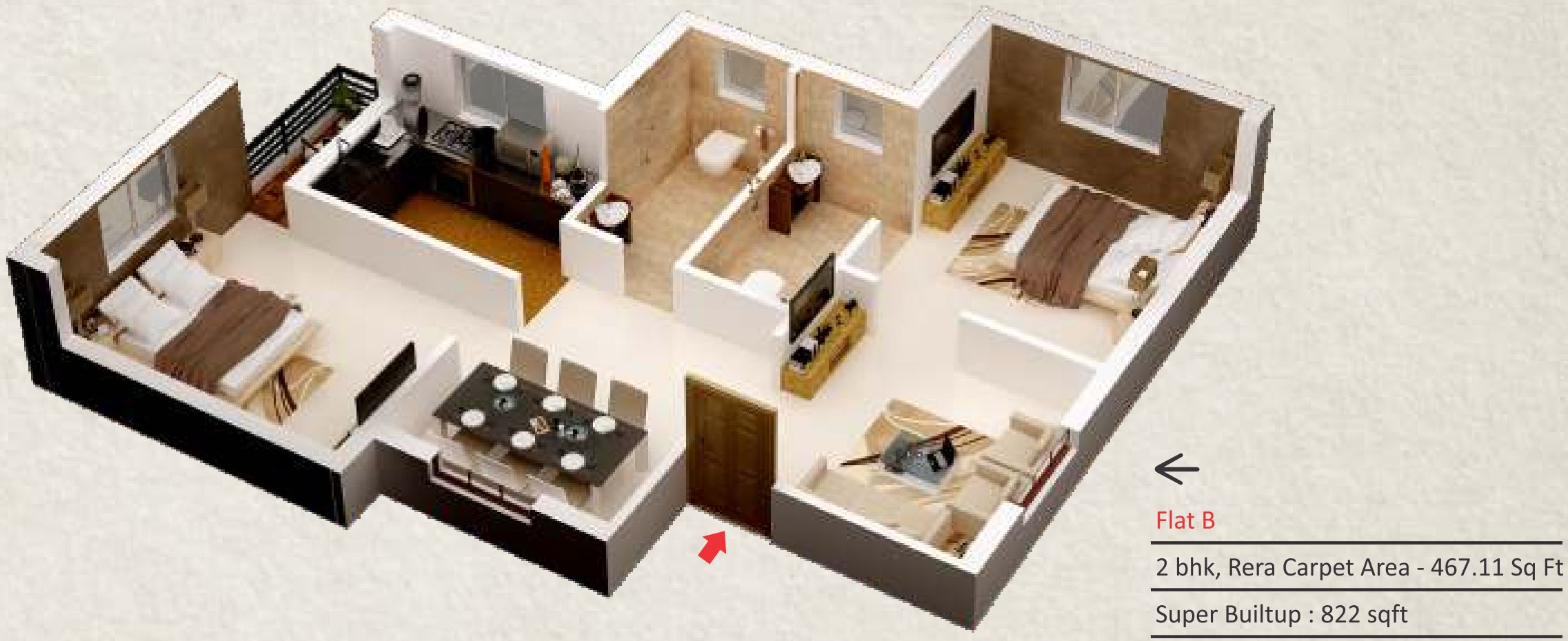 3DFloorPlan of Raj Mangal Dham