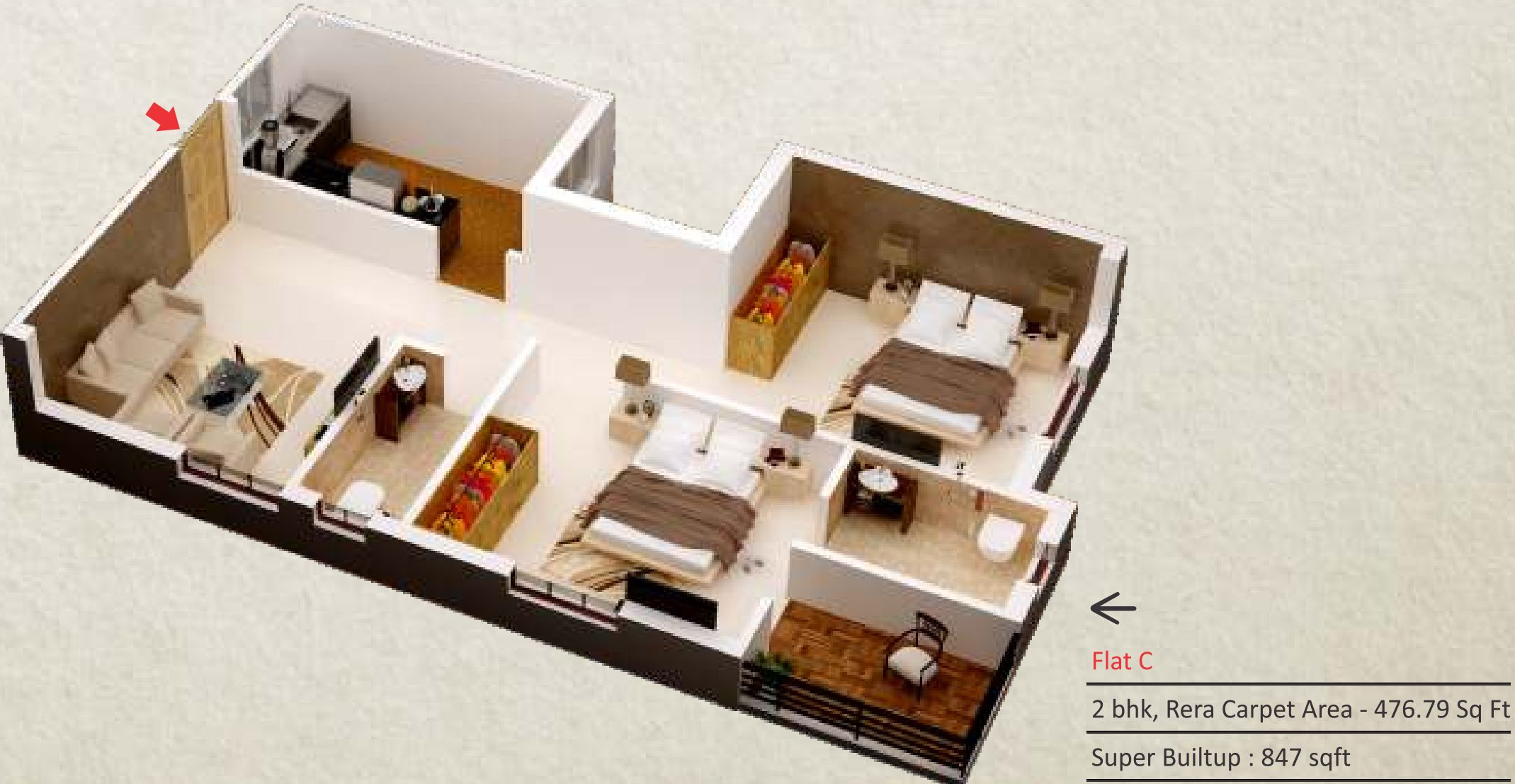 3DFloorPlan of Raj Mangal Dham