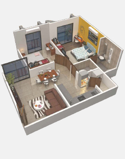 3DFloorPlan of D D Darsh Pavitram
