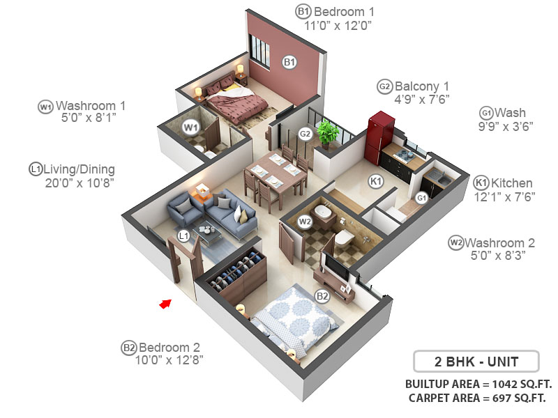 3DFloorPlan of Altis Ashraya