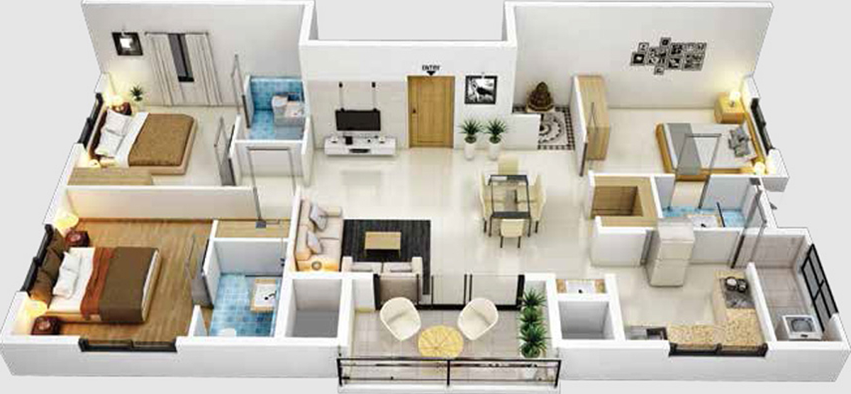 3DFloorPlan of Lifestyle Param