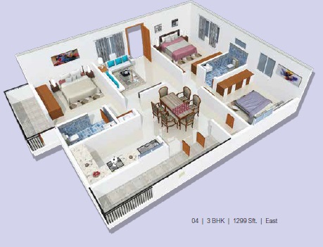 3DFloorPlan of KVN Enclave