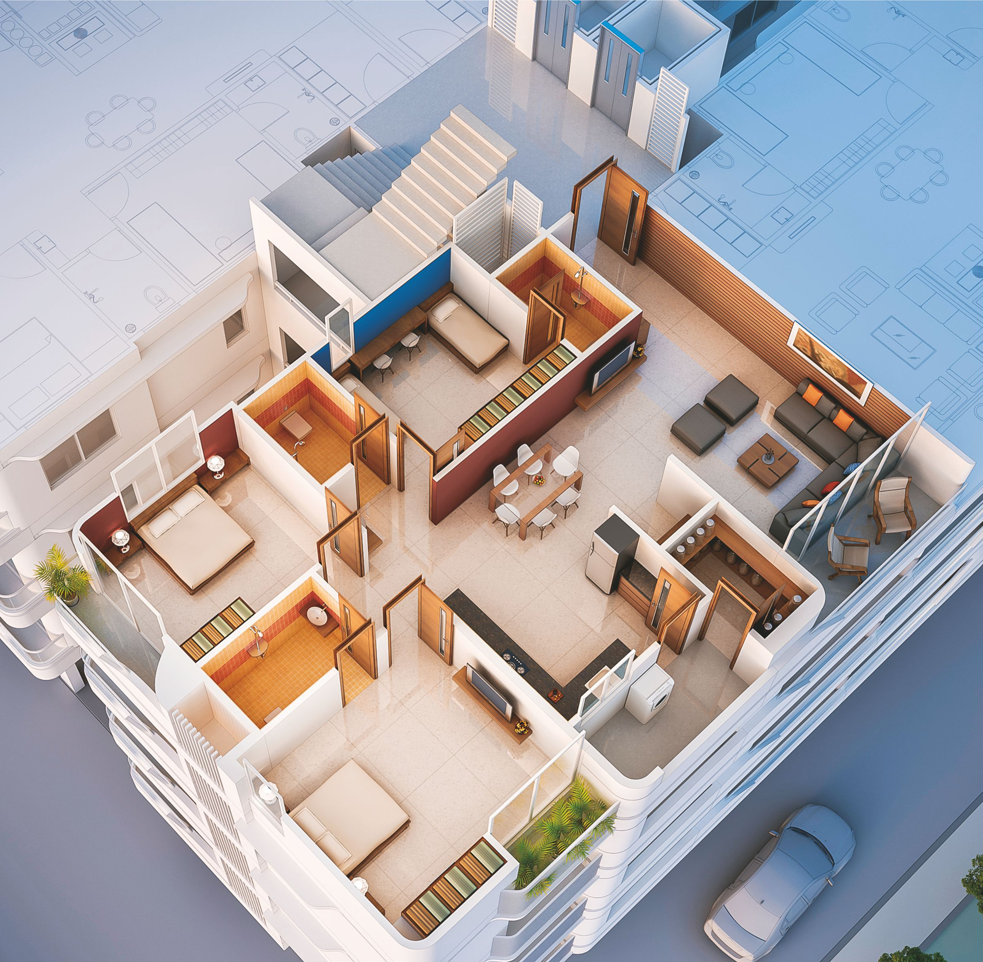 3DFloorPlan of Madhuvan The Signature