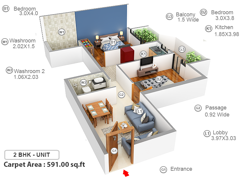 3DFloorPlan of Pyramid Heights