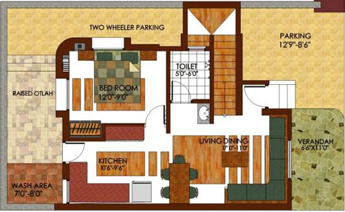 3DFloorPlan of Shubh Darshan Greens