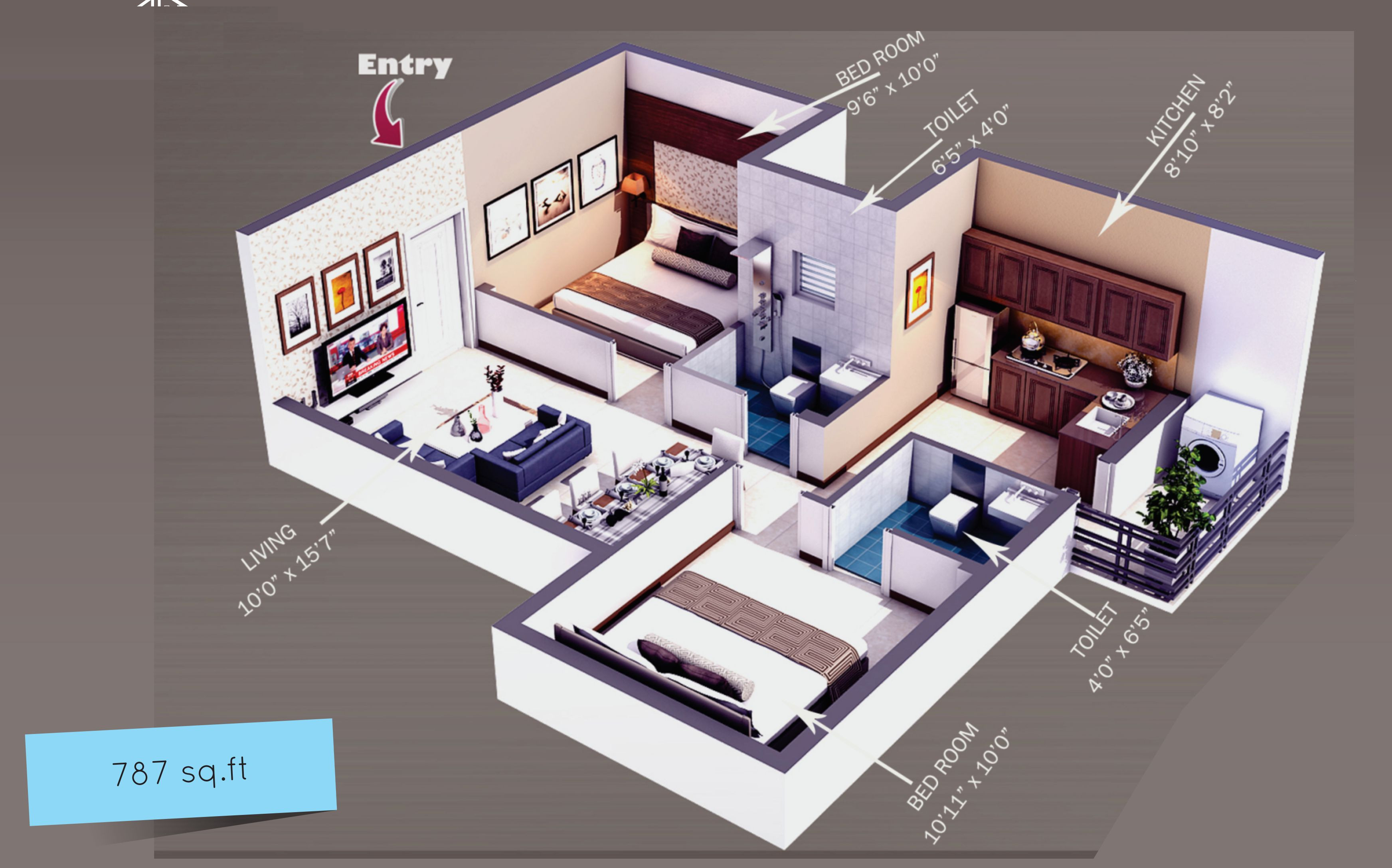 3DFloorPlan of Creations Manchester