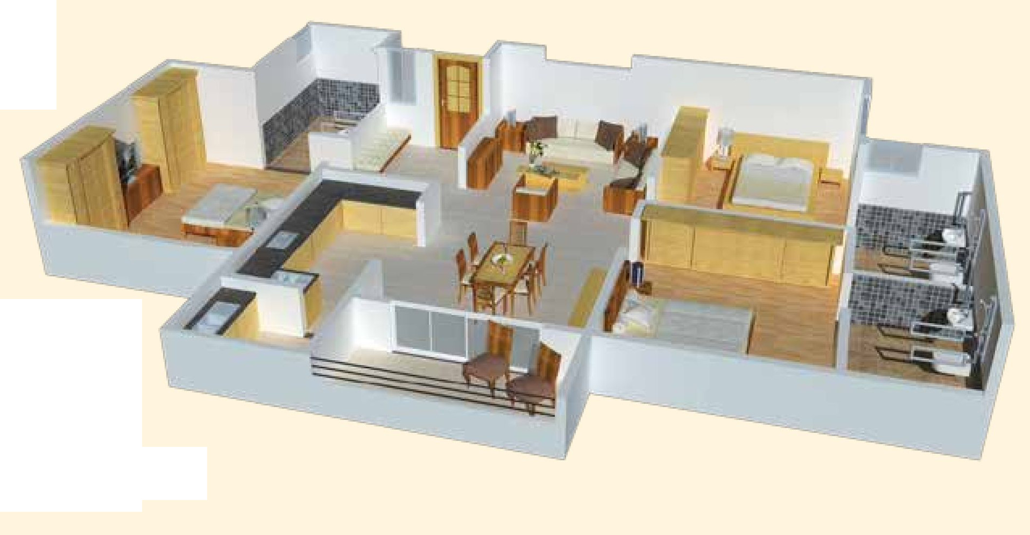 3DFloorPlan of Tapovan Solace