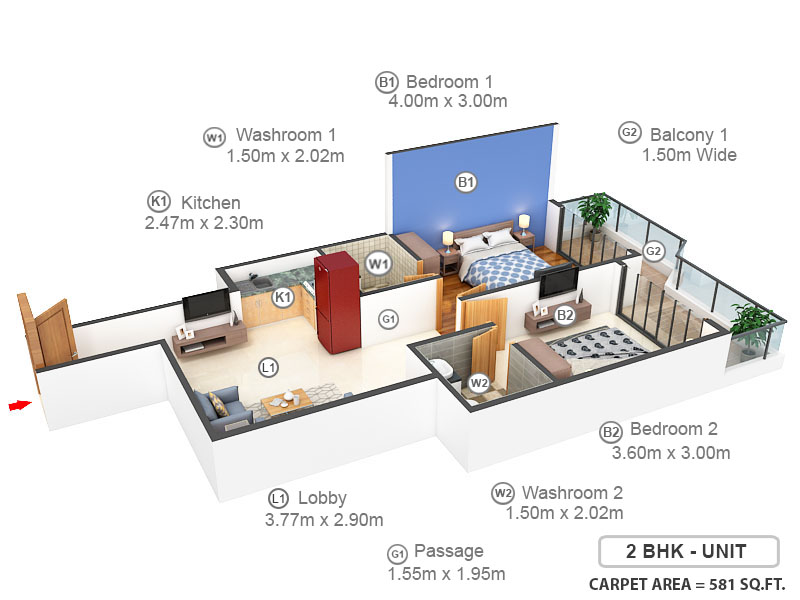 3DFloorPlan of Pyramid Pride