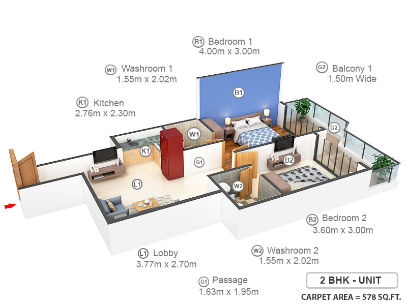 3DFloorPlan of Pyramid Pride
