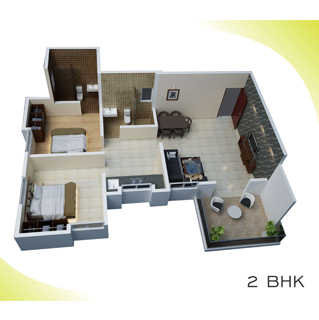3DFloorPlan of Shyama Fortune