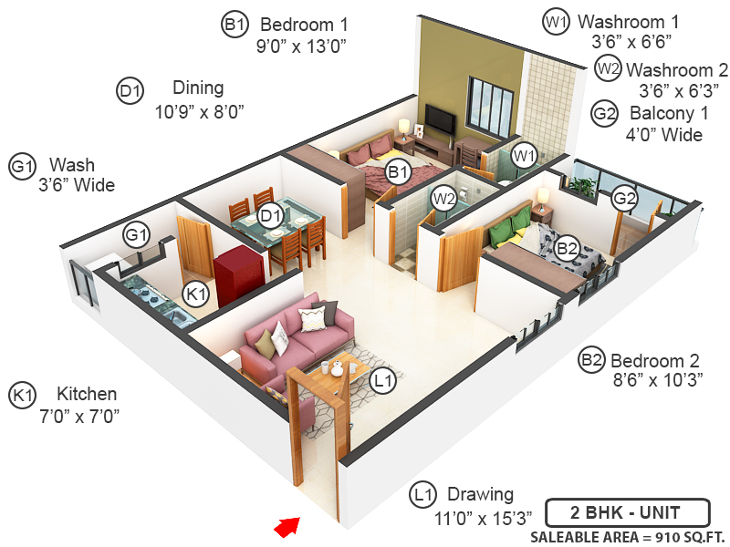 3DFloorPlan of MPR Urban City