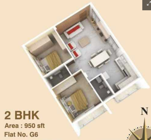 3DFloorPlan of Shrishti Enclave