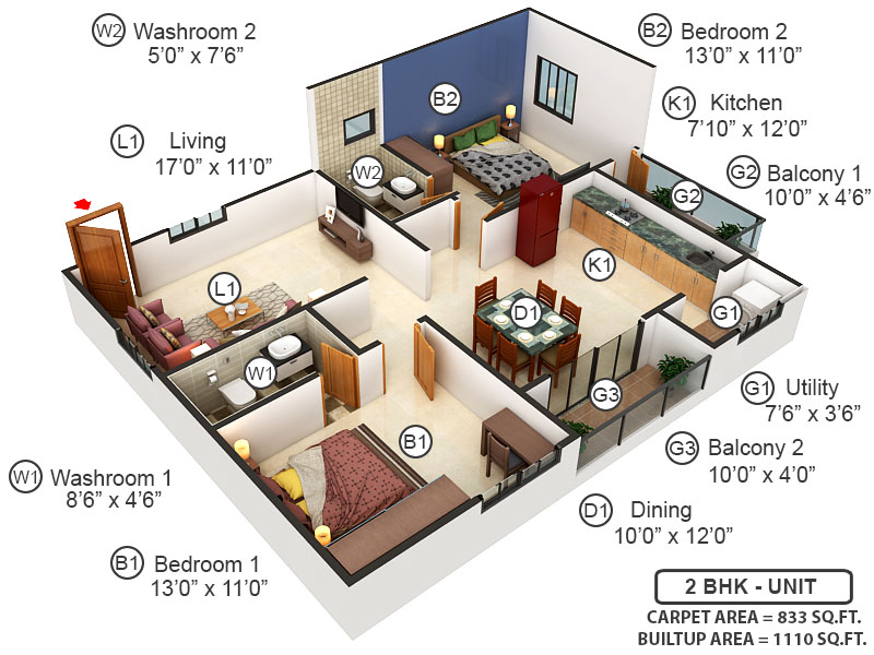 3DFloorPlan of SSVR Crescent