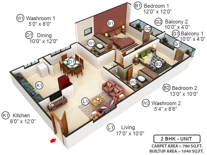 3DFloorPlan of SSVR Crescent