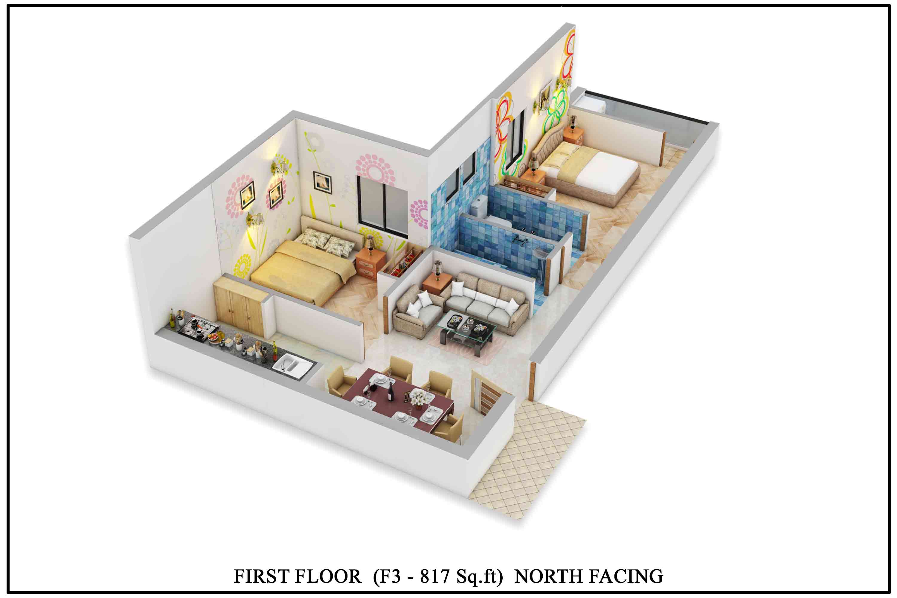 3DFloorPlan of DAC Madhuvanthi