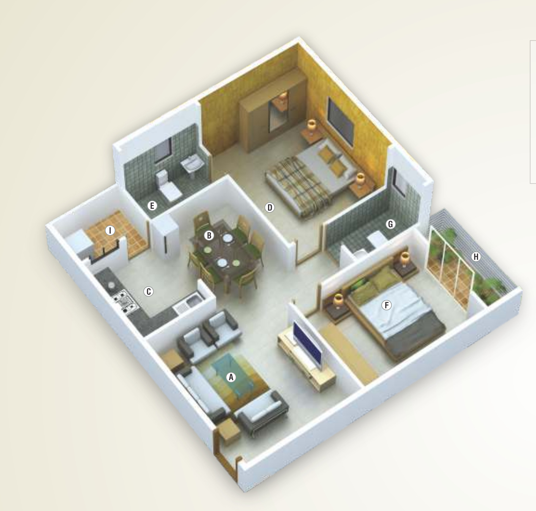 3DFloorPlan of Sapthagiri Vaibhava