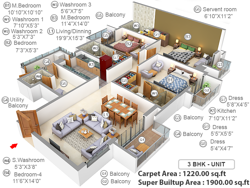 3DFloorPlan of ATS Destinaire
