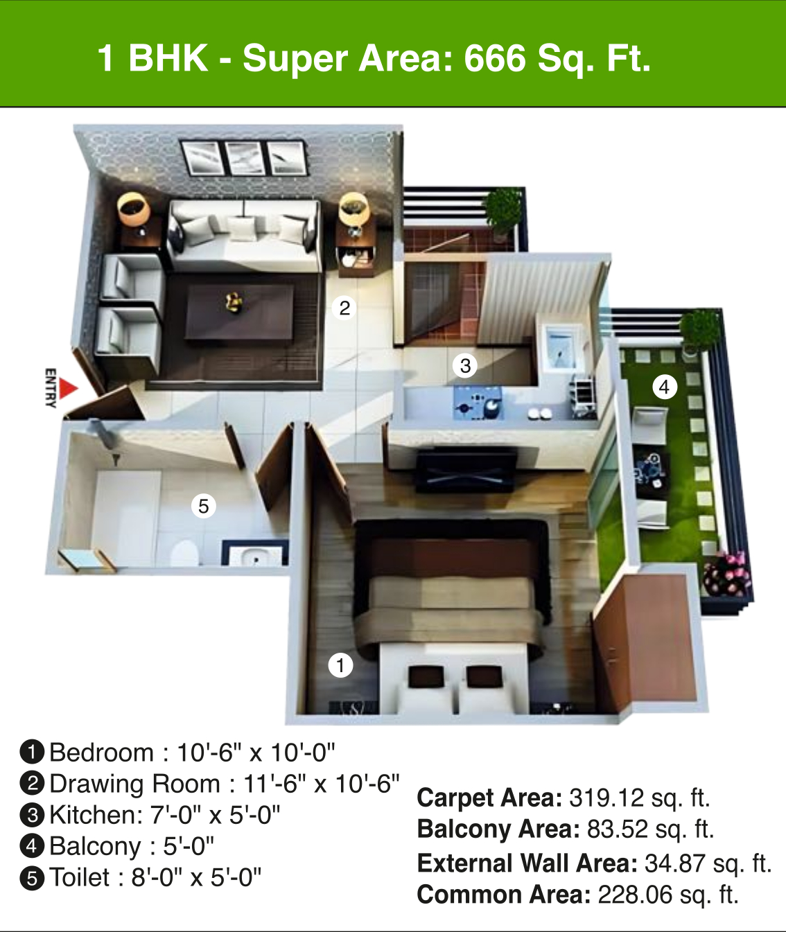 3DFloorPlan of Gayatri Life