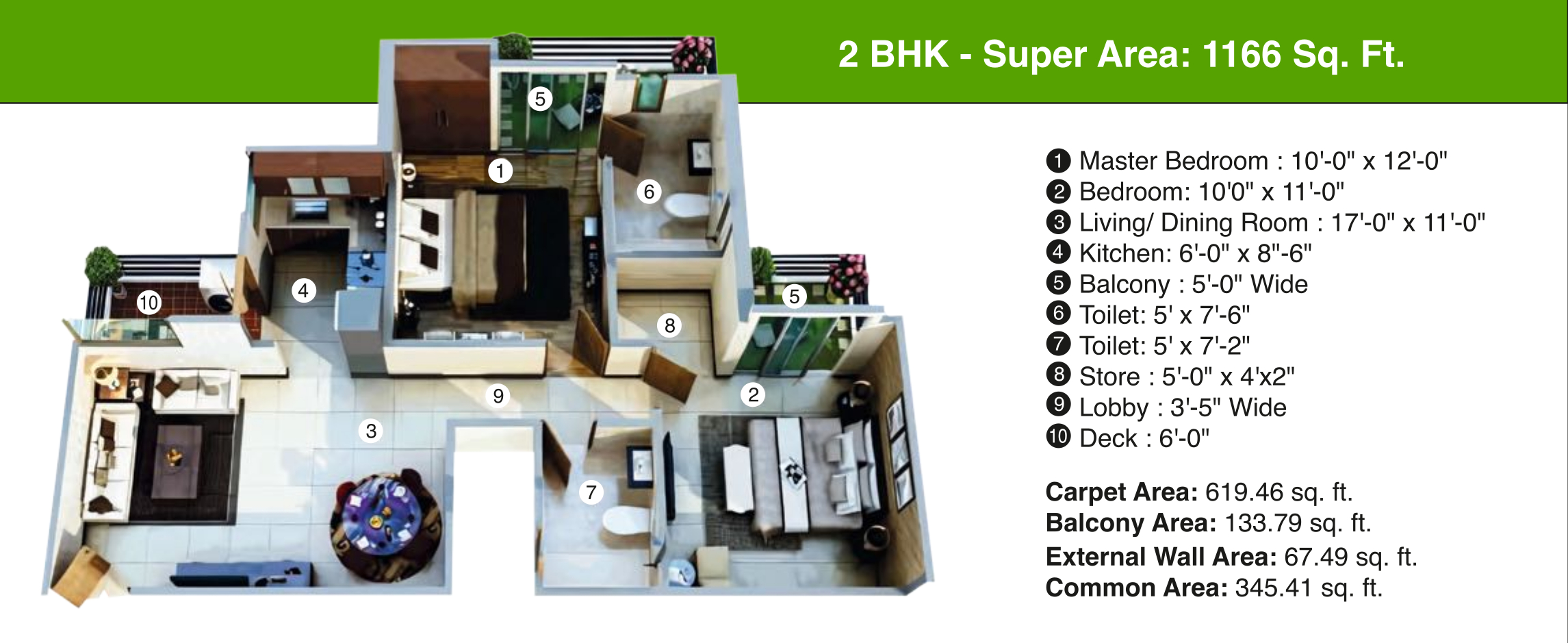 3DFloorPlan of Gayatri Life