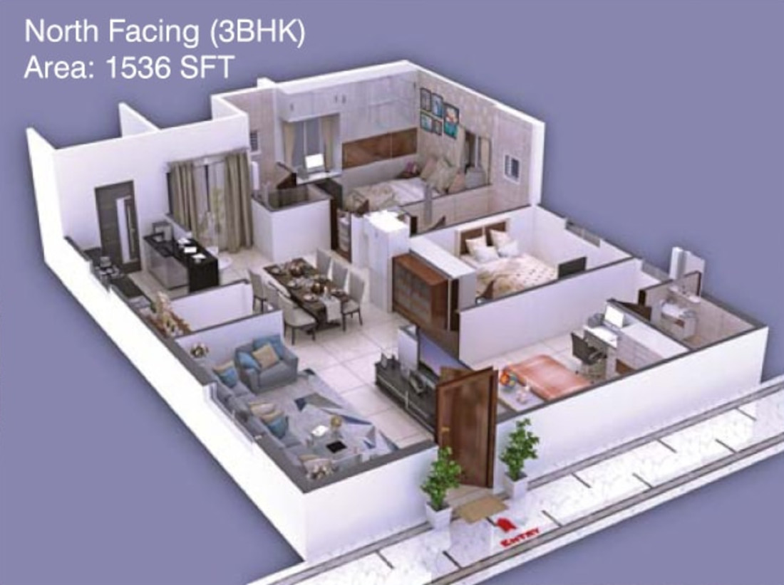 3DFloorPlan of Svadha Suja Elysian