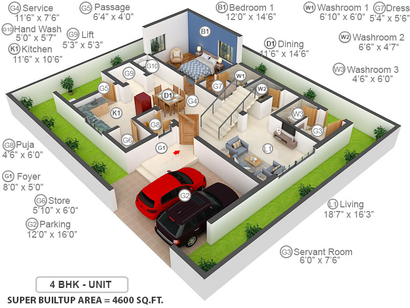 3DFloorPlan of CMG Halcyon Homes