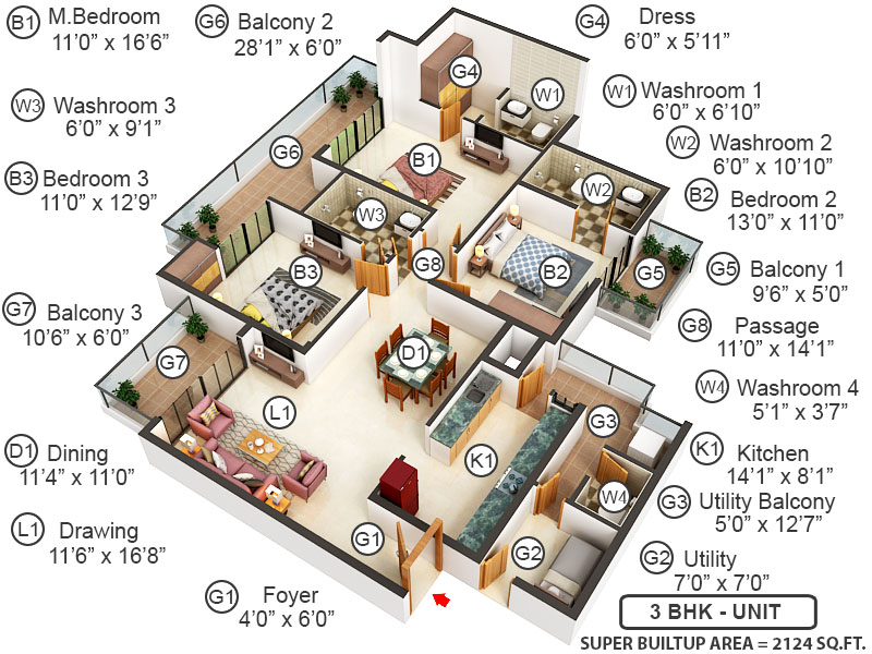 3DFloorPlan of IVY County
