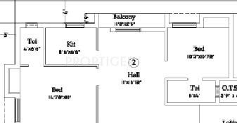 ML Maruthi Enclave (2BHK+2T (900 sq ft) 900 sq ft)