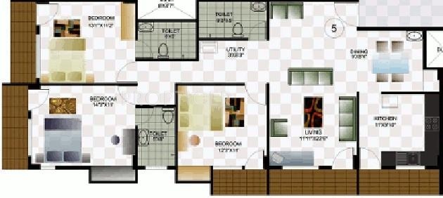 Malnad Malnad Residency (2BHK+2T (1,217 sq ft) 1217 sq ft)