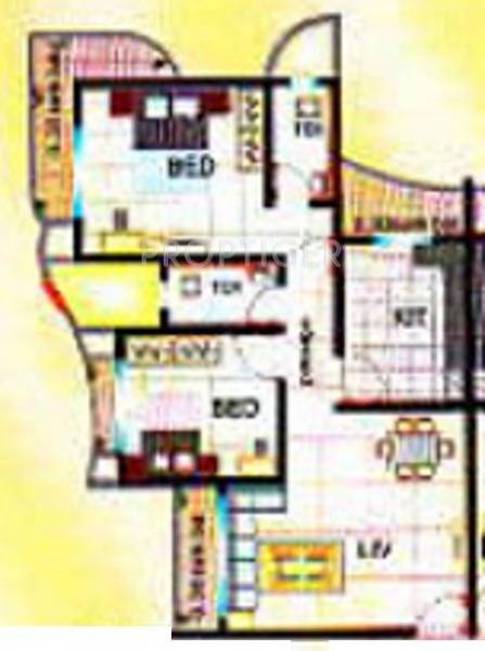 Orbit Poonam Valley (2BHK+2T (950 sq ft) 950 sq ft)