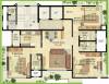 Ekta World Ekta Eminente I Floor Plan (3BHK+3T)