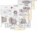 Floor Plan (3BHK+3T) Express Builders Express Residency Floor Plan (3BHK+3T)