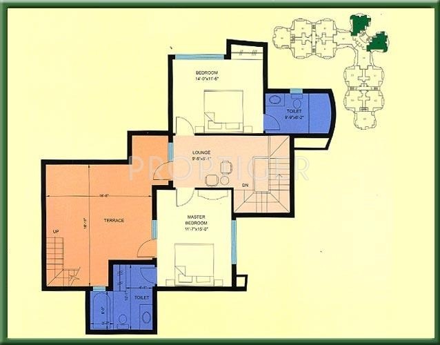 Eldeco Ananda (4BHK+4T (2,580 sq ft) + Study Room 2580 sq ft)