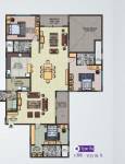 Sobha Petunia (3BHK+4T (3,155 sq ft)   Servant Room 3155 sq ft)