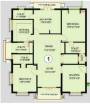 Floor Plan (3BHK+3T) Aditya Construction Hill Paradise Floor Plan (3BHK+3T)