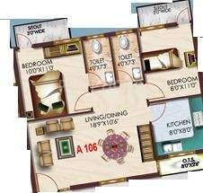  Jananis Blossom (2BHK+2T (800 sq ft) 800 sq ft)