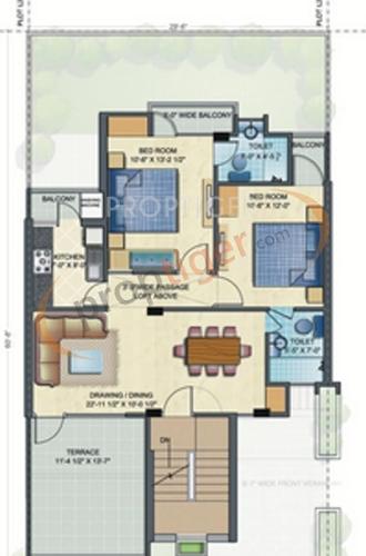 CHD Lifestyle (2BHK+2T (1,042 sq ft) 1042 sq ft) CHD Lifestyle (2BHK+2T (1,042 sq ft) 1042 sq ft)
