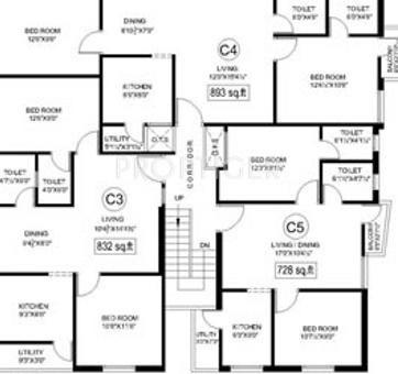 Antony The Orchard (2BHK+2T (728 sq ft) 728 sq ft)