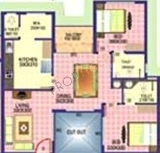 Fern Fern Icon (2BHK+2T (860 sq ft) 860 sq ft)