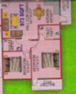 PNR Ishaa Lake Front (2BHK+2T (973 sq ft) 973 sq ft)