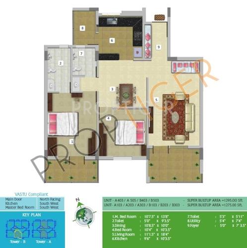 Excel Isiri Stone Creek (2BHK+2T (1,275 sq ft) 1275 sq ft)