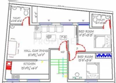 Zenith Nethaji (2BHK+2T (850 sq ft) 850 sq ft)