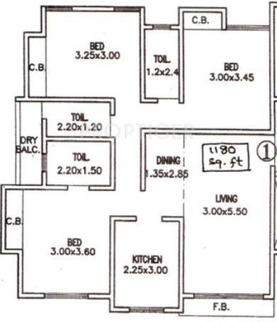 Coral Heights (3BHK+3T (1,180 sq ft) 1180 sq ft) Coral Heights (3BHK+3T (1,180 sq ft) 1180 sq ft)