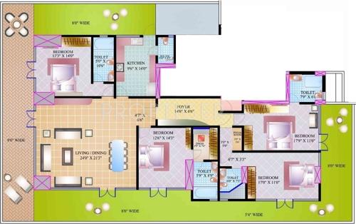 Kamala Hill Roof (4BHK+5T (2,500 sq ft) 2500 sq ft)