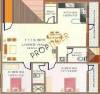 Reputed Builder Hari Nivas Paradise Floor Plan (2BHK+2T)