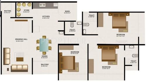 Sanelite Kalp Kunj (3BHK+3T (1,719 sq ft) 1719 sq ft)